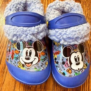 Disney Blue Mickey Mouse Kids Moccasins